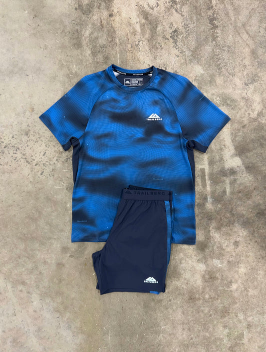 Trailberg Haze Storm Blue Set - T Shirt / Short from DripModa