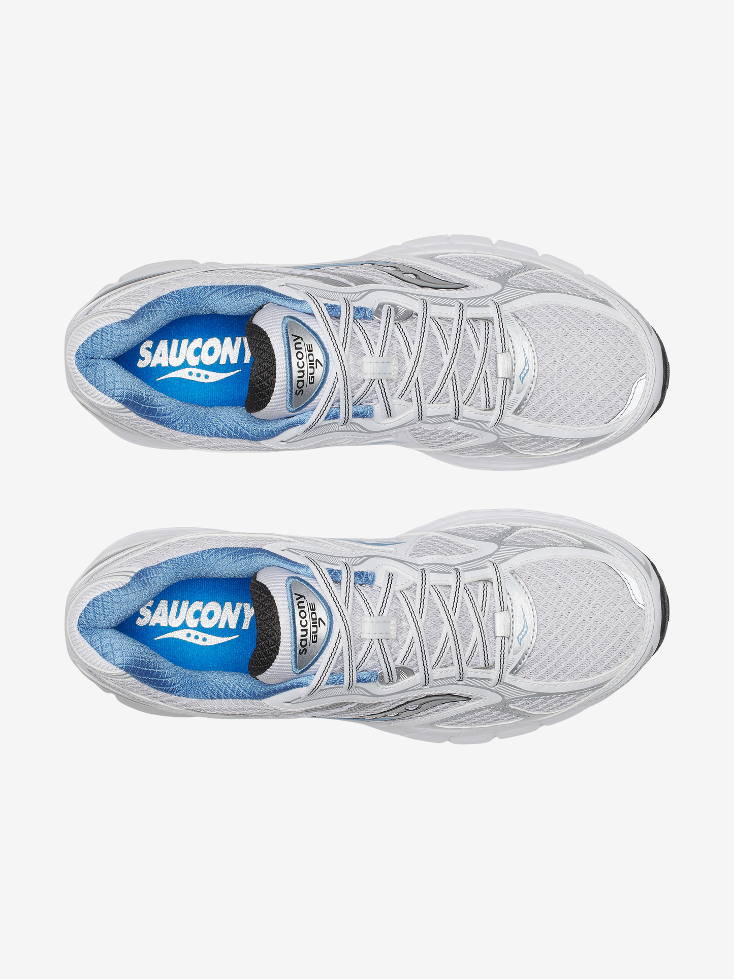 Saucony Progrid Guide 7 Trainers - White / Blissful from DripModa