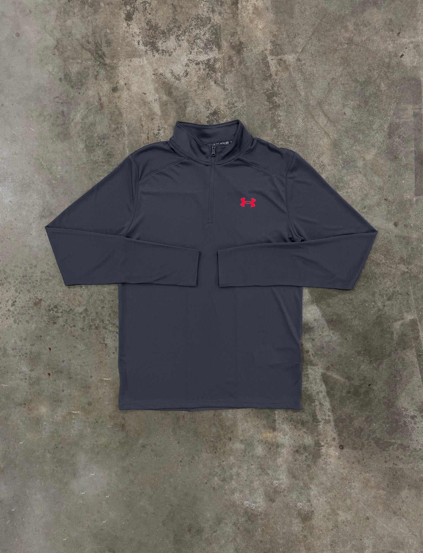 Under Armour Utility Quarter Zip - Castlerock / Red