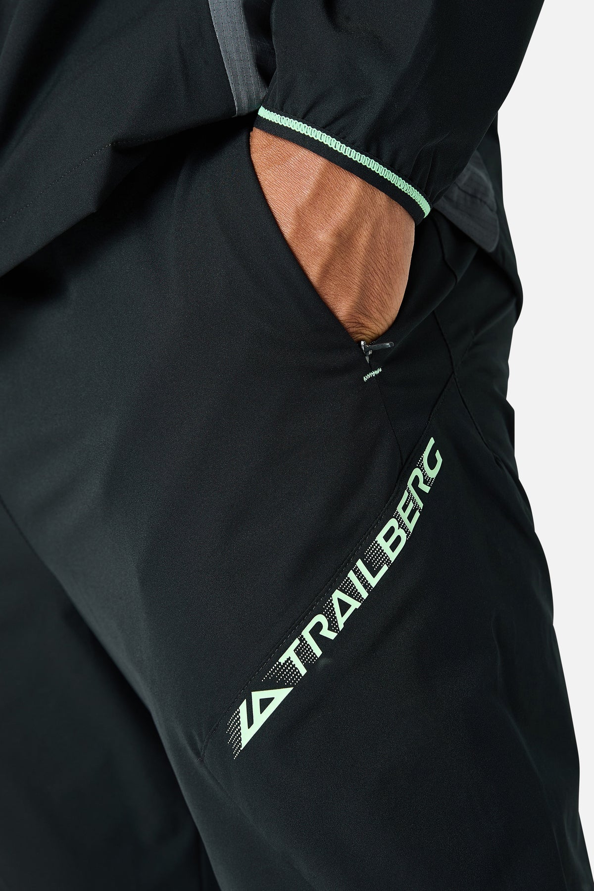 Trailberg Pulsewave Pant - Black / Inkwell Shadow/ Mint Green from DripModa