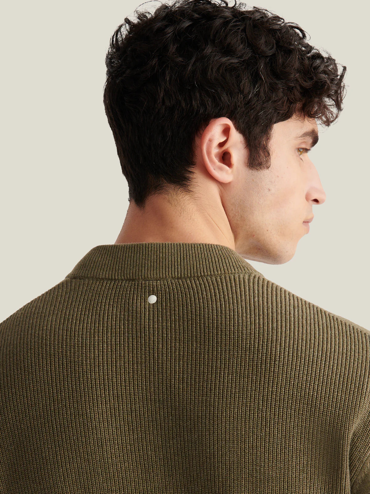 Peckham Rye Knitted Zip Up - Tea Leaf