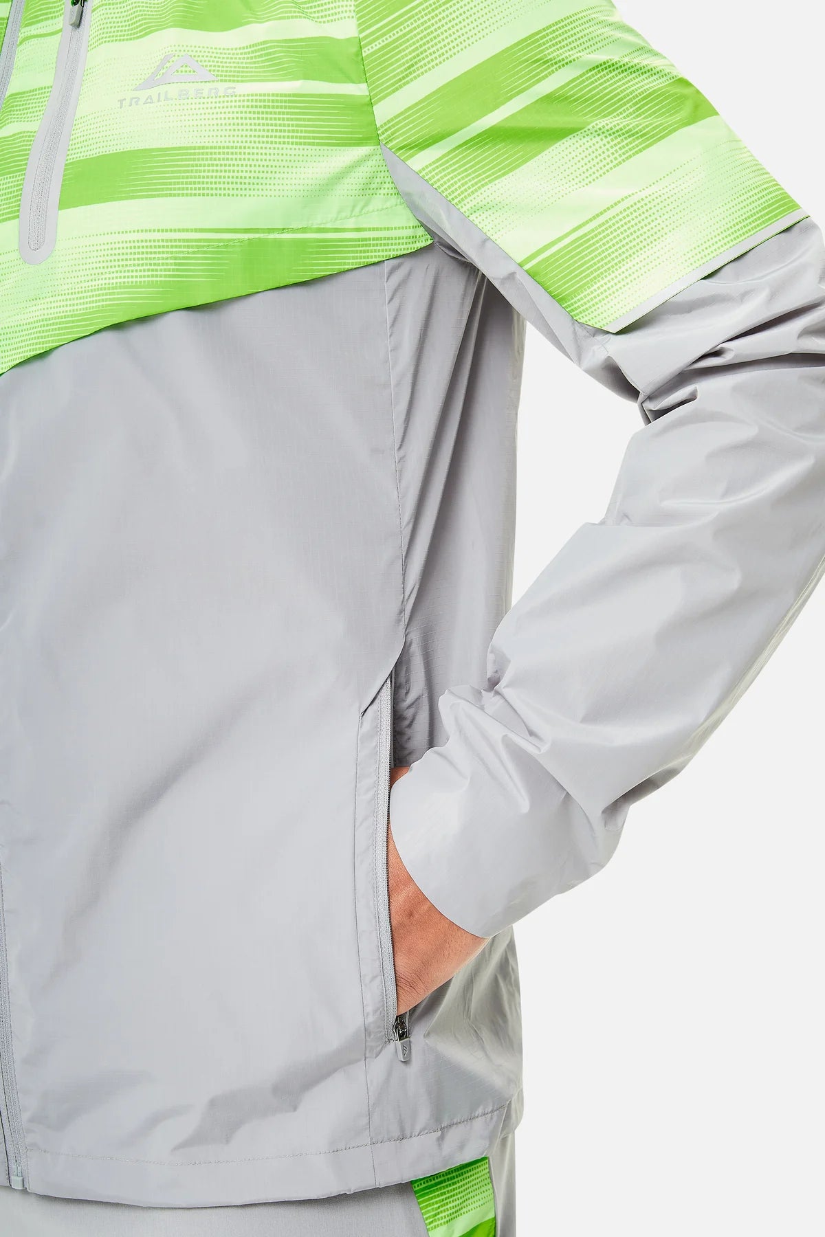 Trailberg Dimension 2.0 Jacket - Moon Grey / Neon Lime