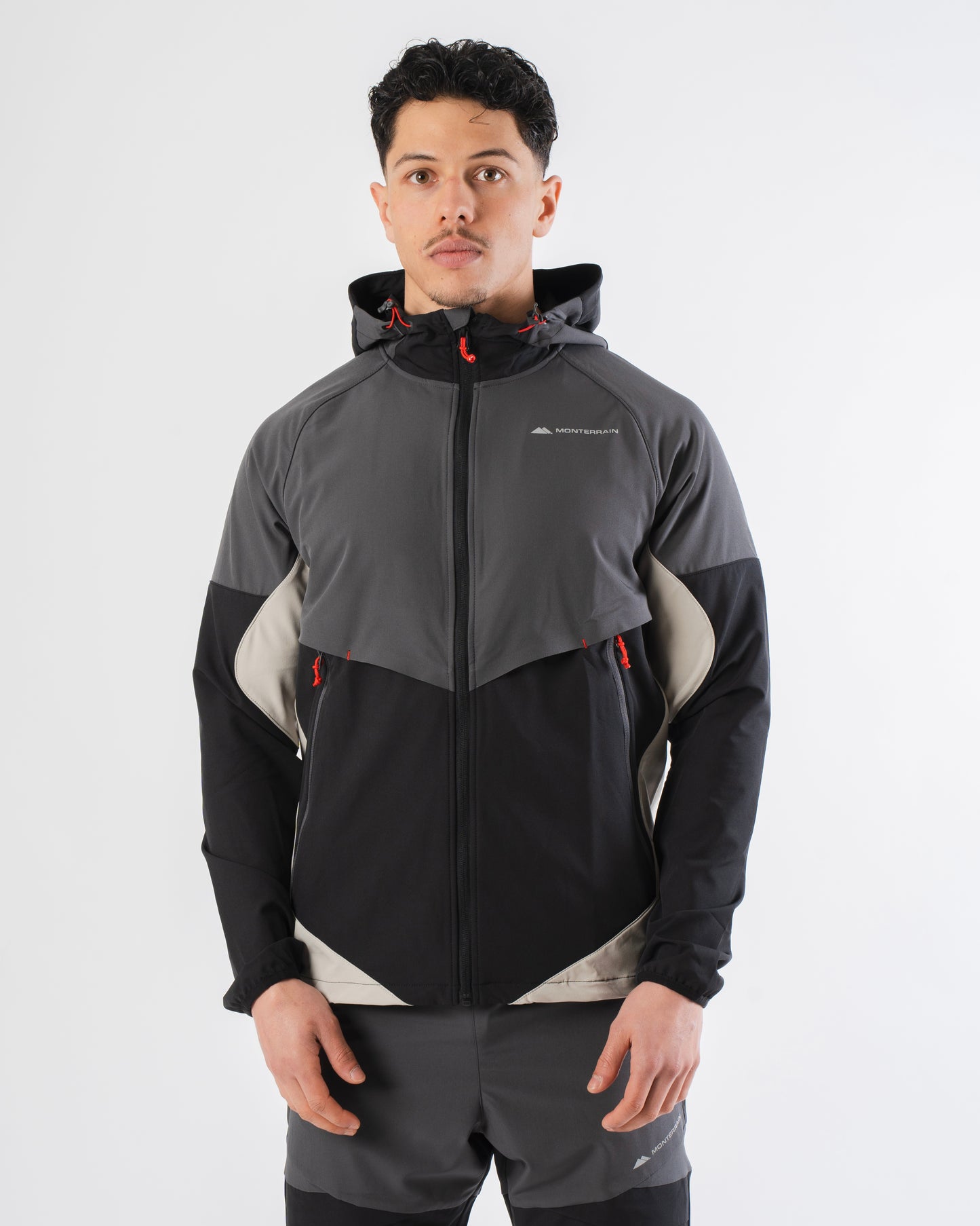 Monterrain Vault Woven Jacket - Black / Fossil from Dripmoda