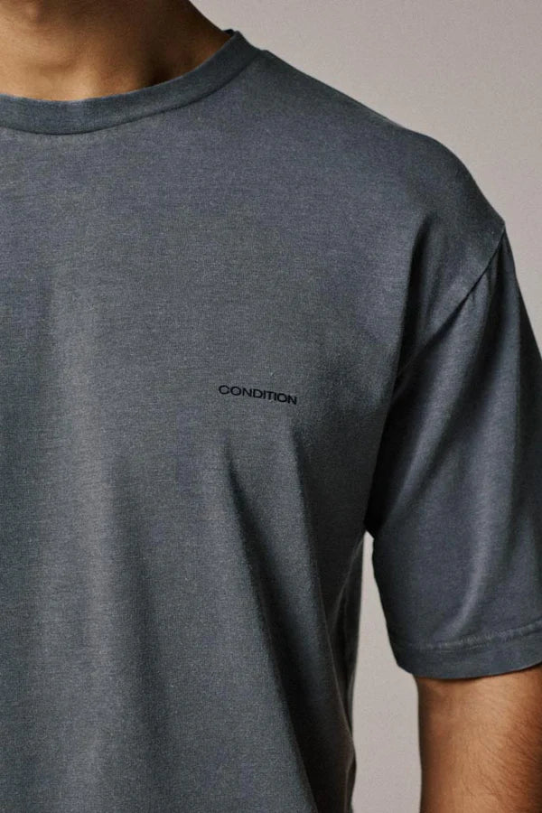 Condition Softlux Vintage Grey 3 Piece Set - Hoodie / T Shirt / Short