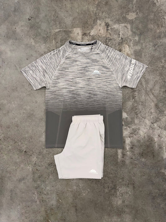 Trailberg Arc Mocha Seamless Set - T Shirt / Short from DripModa