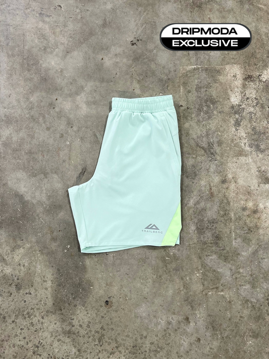 Trailberg Cloud SS26 Short - Tide / Mint Green