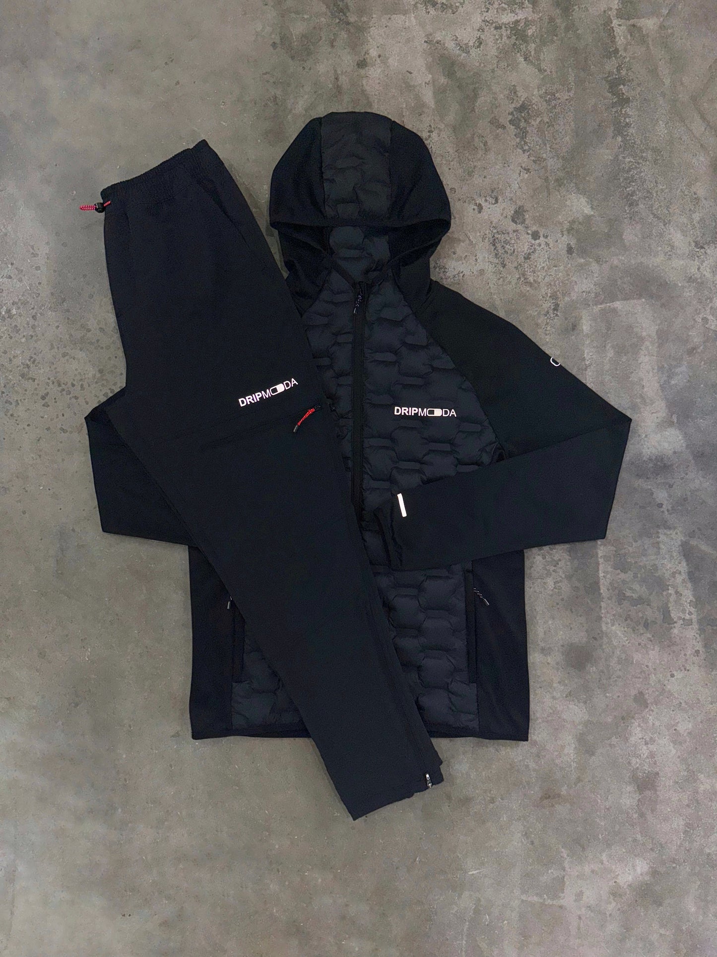 Dripmoda Peak Hybrid Black Set - Jacket / Pants