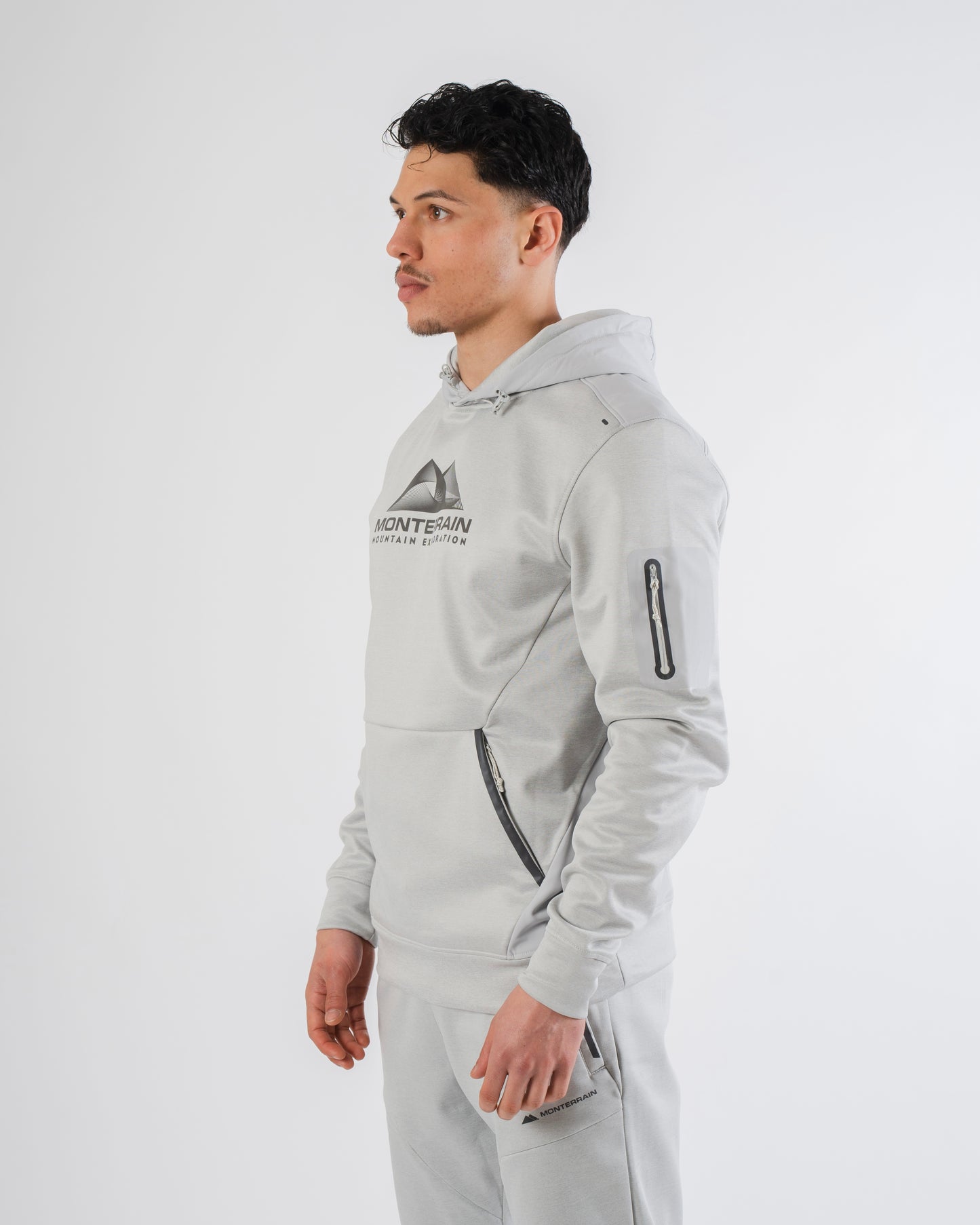 Monterrain Speed 2.0 Poly Fleece Hoodie - Salted Fog from Dripmoda