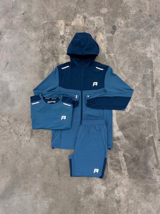 Reprimo Flight Lake Blue 3 Piece Set - Jacket / T Shirt / Short