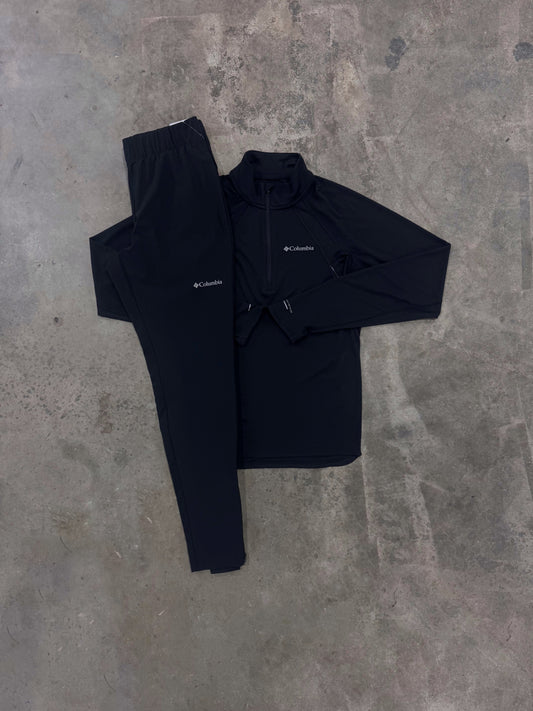 Columbia Stealth Black Set - Quarter Zip / Pant