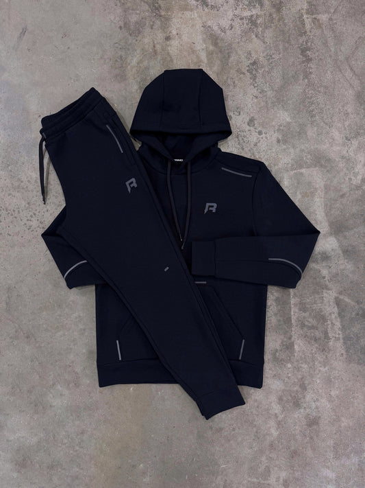 Reprimo Black Motion Tracksuit - Hoodie / Jogger from DripModa