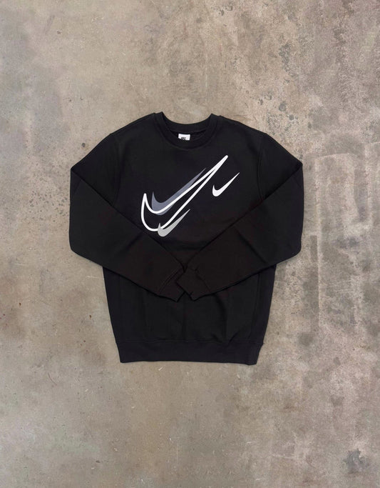 Nike Multi Swoosh Sweatshirt - Black