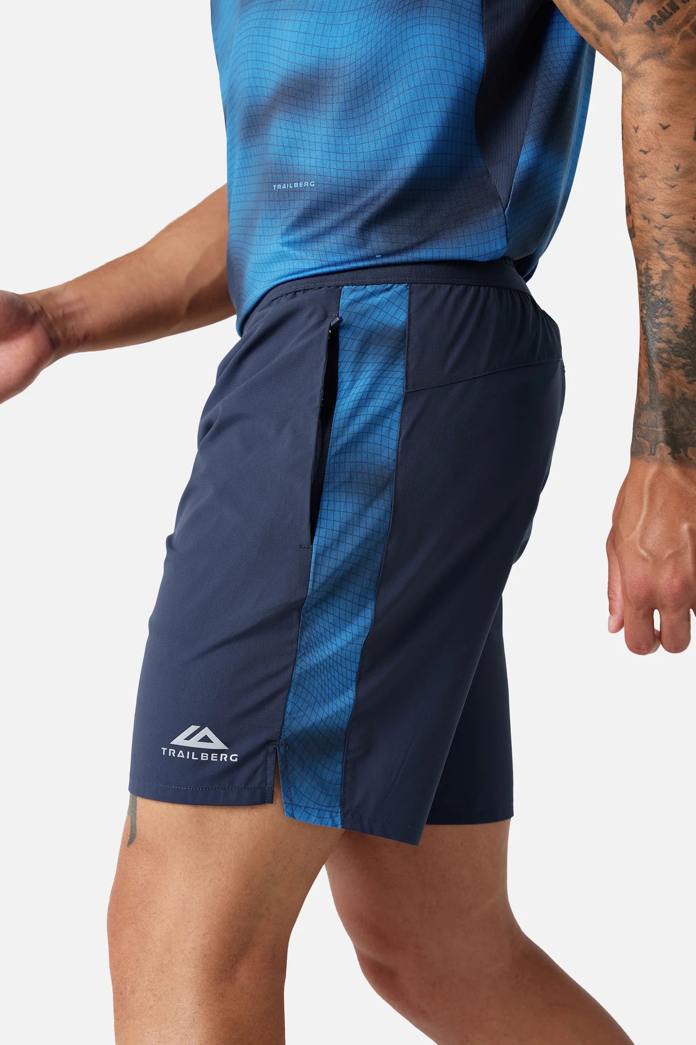 Trailberg Haze Storm Blue Set - T Shirt / Short from DripModa