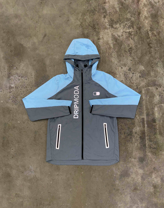 DripModa Arcs Jacket - Sky Blue