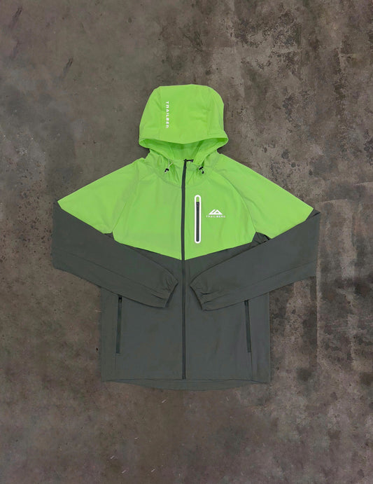 Trailberg Cloud SS25 Jacket - Pine / Neon Lime