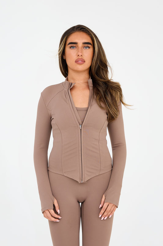 MDA Core Sculpt Zip Up Jacket - Fawn