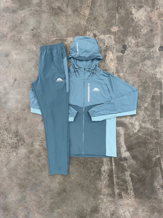 Trailberg SS26 Cloud Frosted Denim Tracksuit - Jacket / Pant