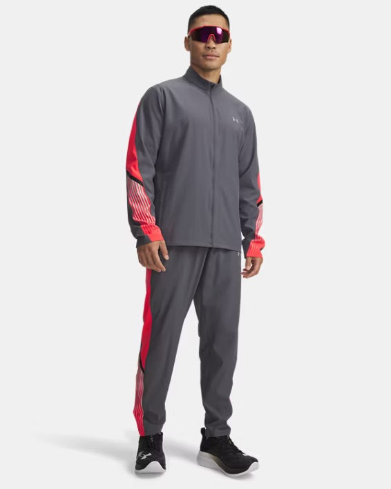 Under Armour Velociti Storm Pant - Charcoal / Crimson