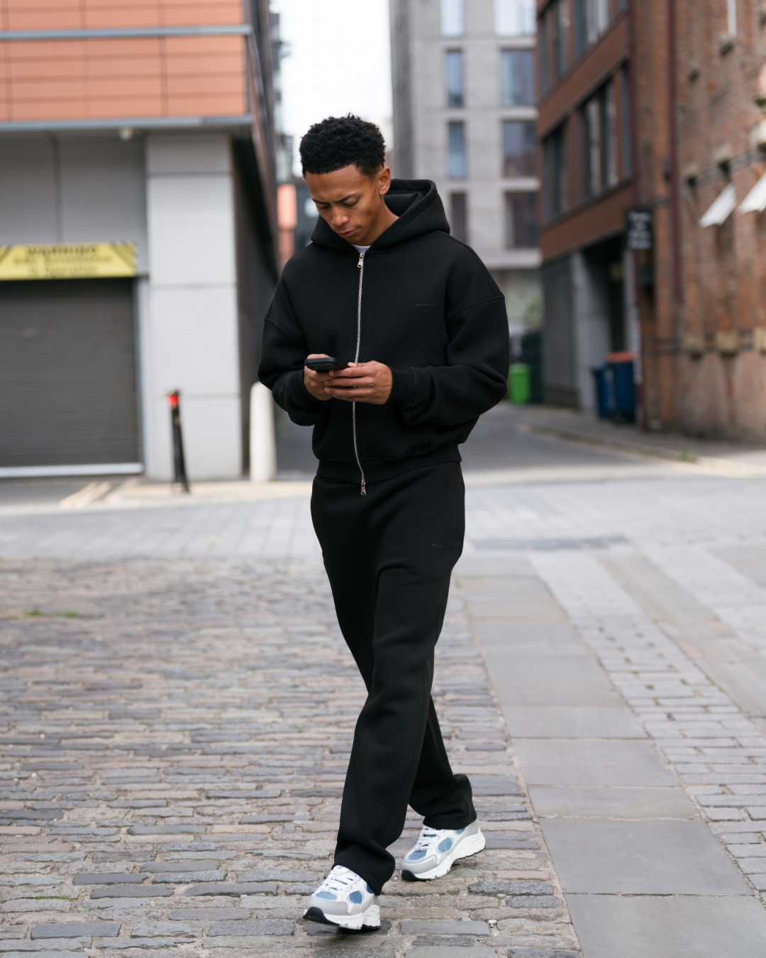 William Giles Zip Hoodie - Black