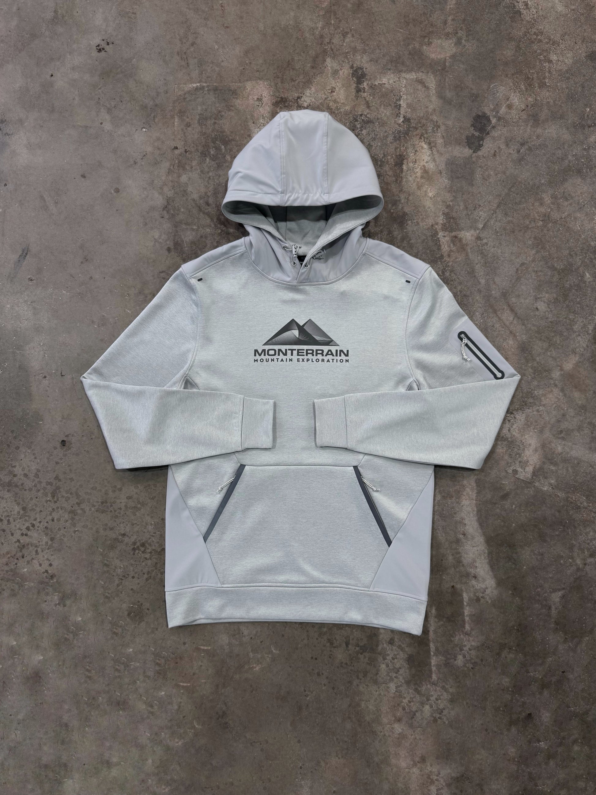 Monterrain Speed 2.0 Poly Fleece Hoodie - Salted Fog from Dripmoda