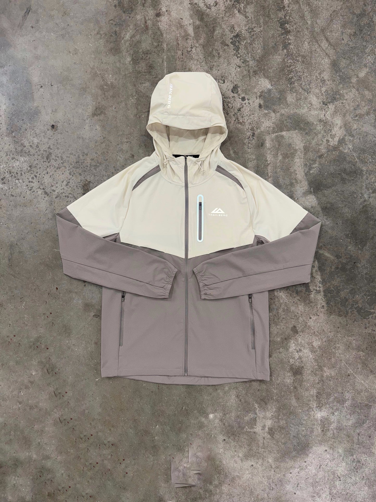 Trailberg AW25 Cloud Jacket - Pale Taupe / Dune White