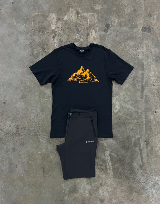 Montane Dual Mountain Grey Set - T Shirt / Short