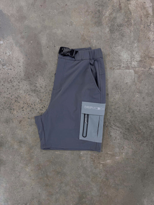 Dripmoda Explorer Cargo Short - Grey