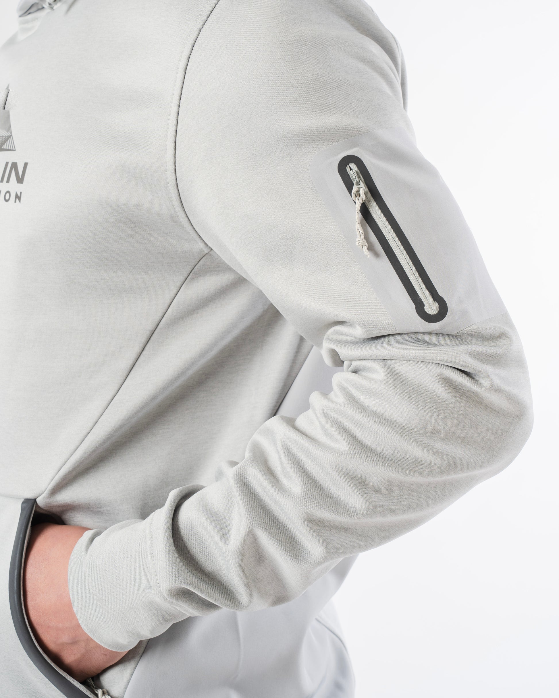 Monterrain Speed 2.0 Poly Fleece Hoodie - Salted Fog from Dripmoda