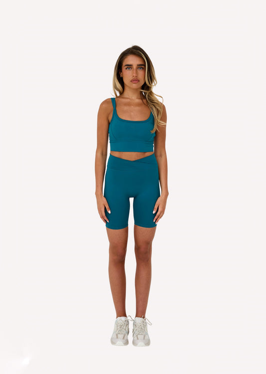 MDA Core Forest Set - Double Strap Bra & Wrap Shorts
