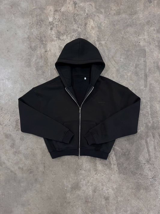 William Giles Zip Hoodie - Black
