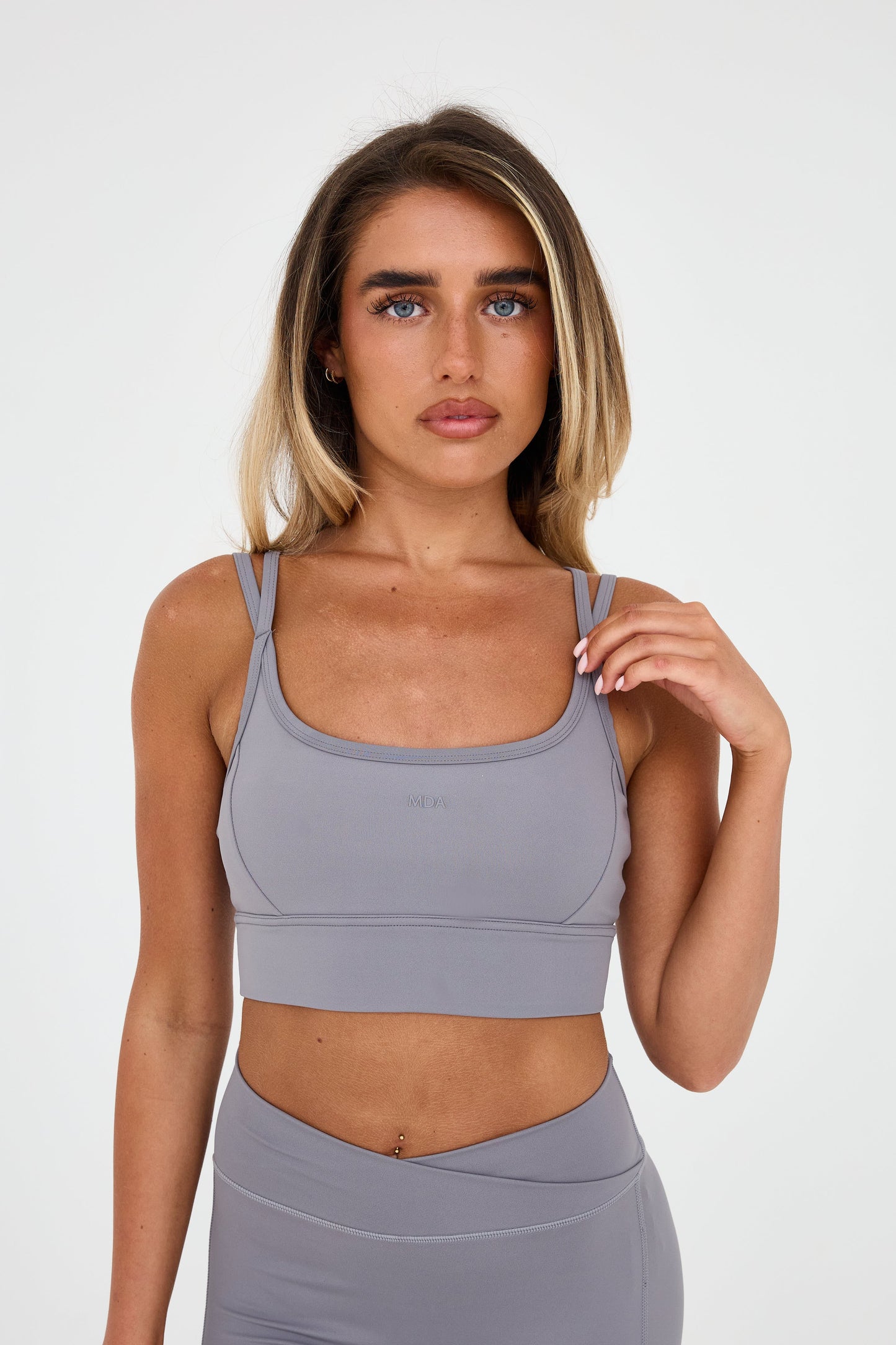 MDA Core Double Strap Bra - Storm from DripModa