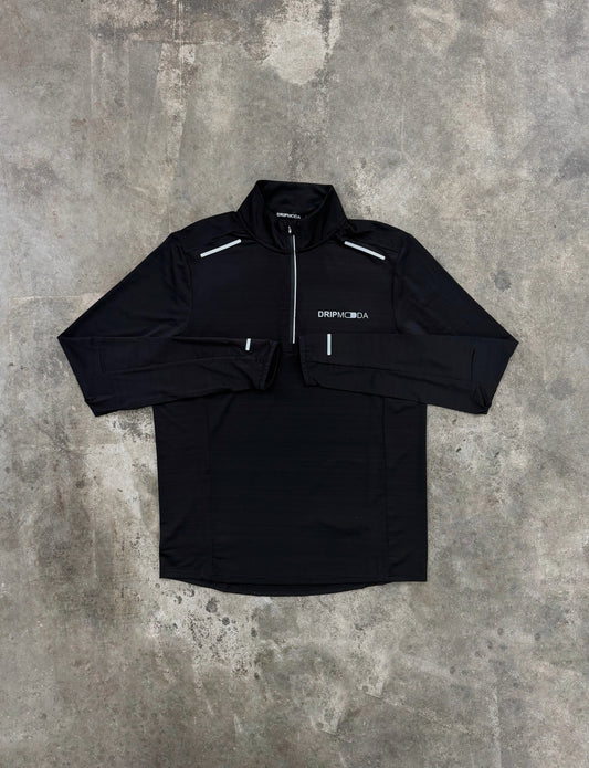 DripModa Velocity Quarter Zip - Black