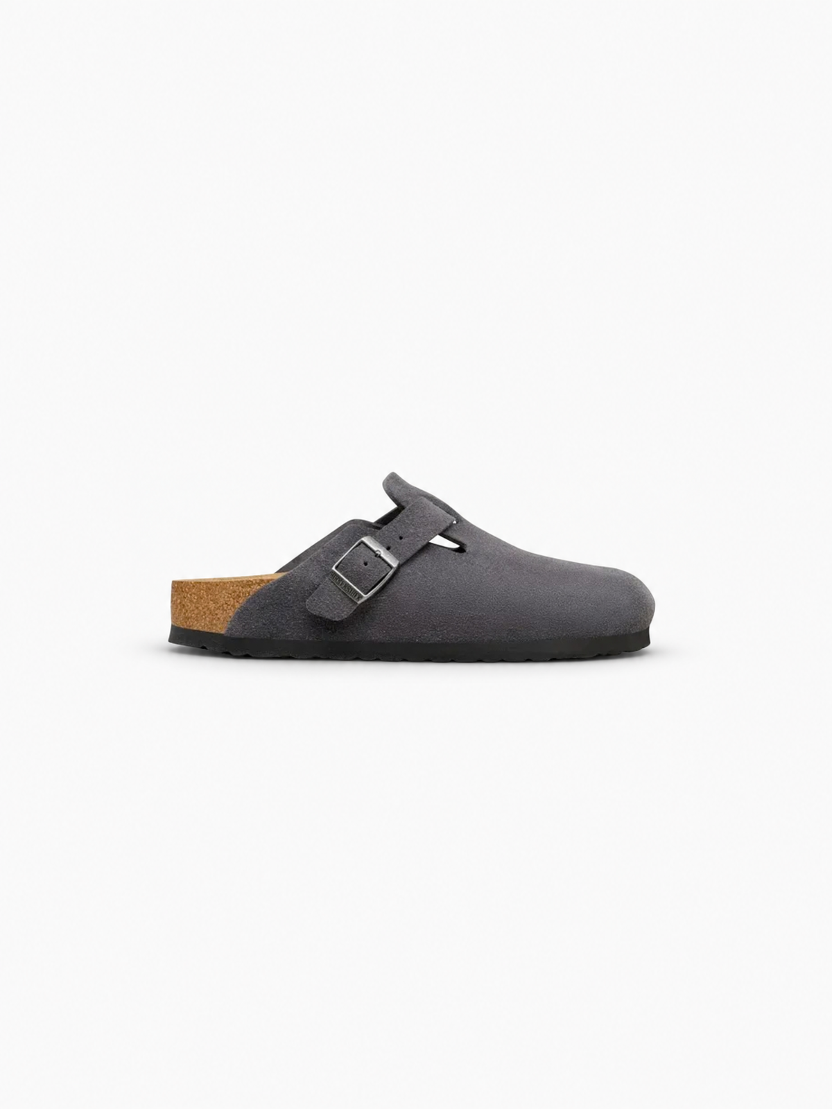 Birkenstock Boston Suede Leather - Charcoal from DripModa