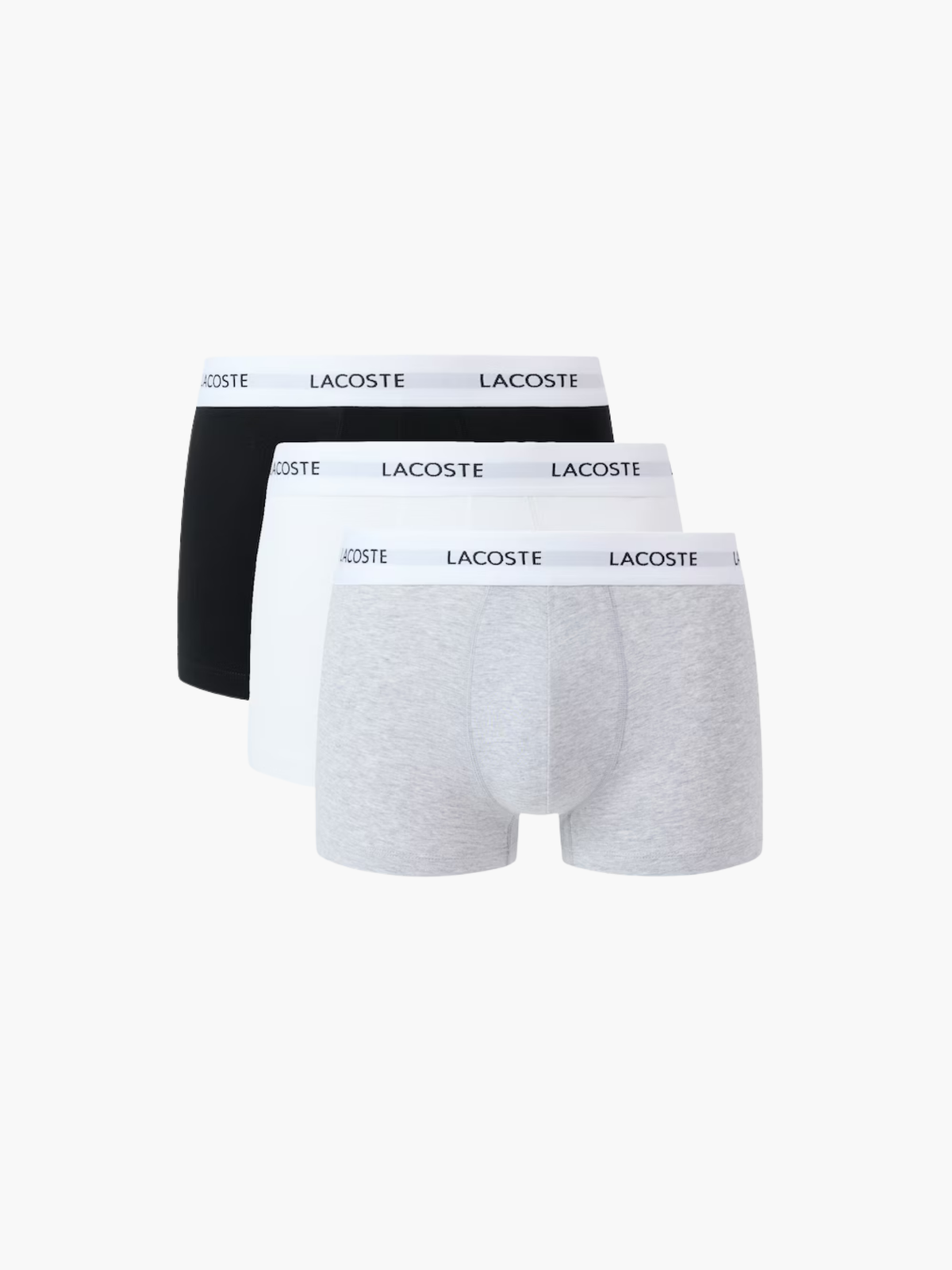 Lacoste 3 Pack Stretch Cotton Trunks - Multi from DripModa
