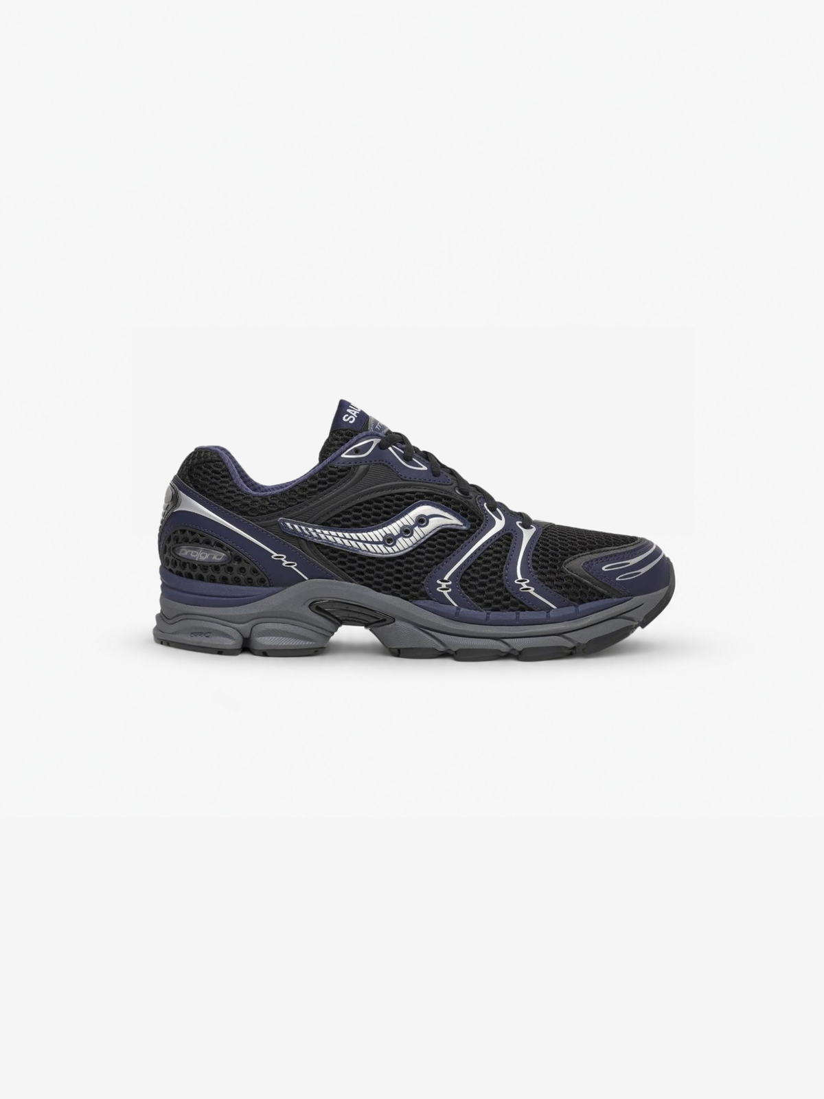 Saucony ProGrid Triumph 4 Trainer - Black / Naval from DripModa