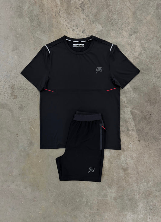 Reprimo Summit Black Red Set - T Shirt / Short