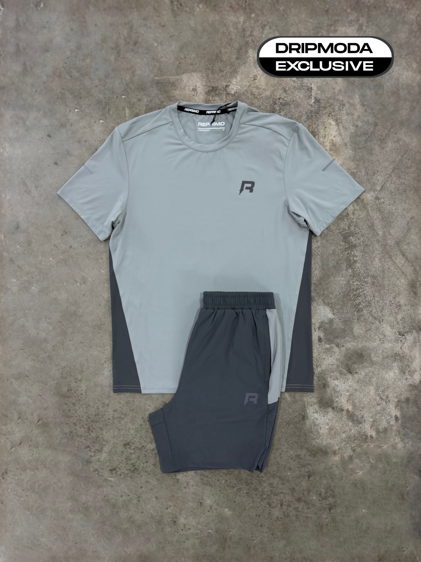Reprimo Vortex Shadow Grey Set - T Shirt / Short