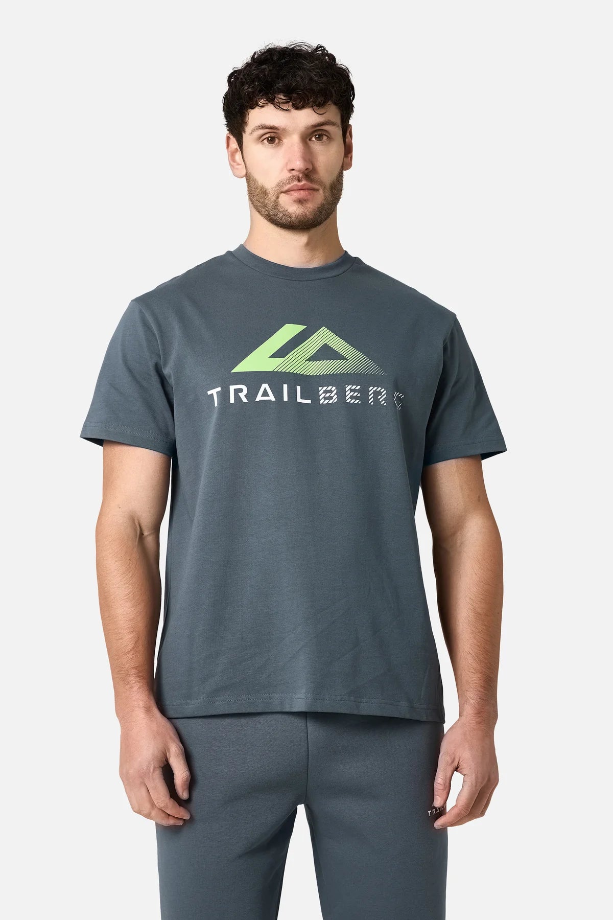 Trailberg Fraction Cotton T Shirt - Storm Grey