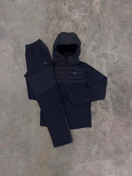 Trailberg Rhine 2.0 Black Hybrid Tracksuit - Jacket / Pant
