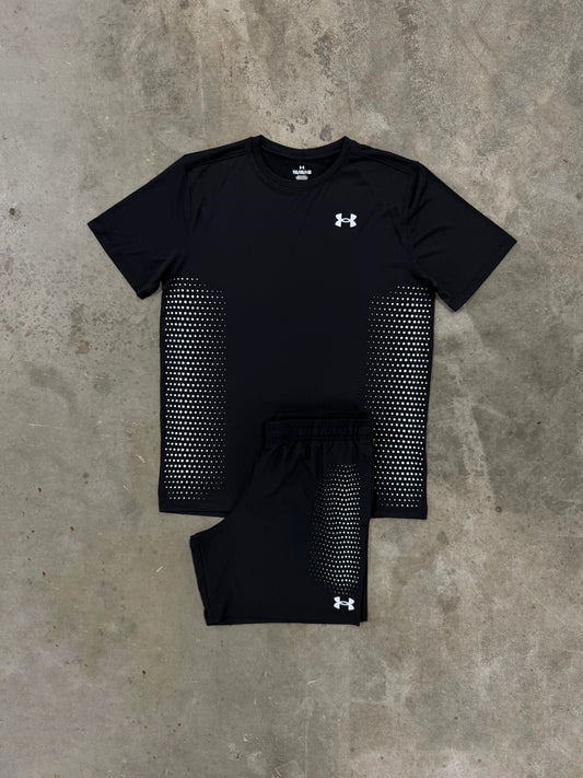 Under Armour Junior Tech Play Black Set - T Shirt / Short