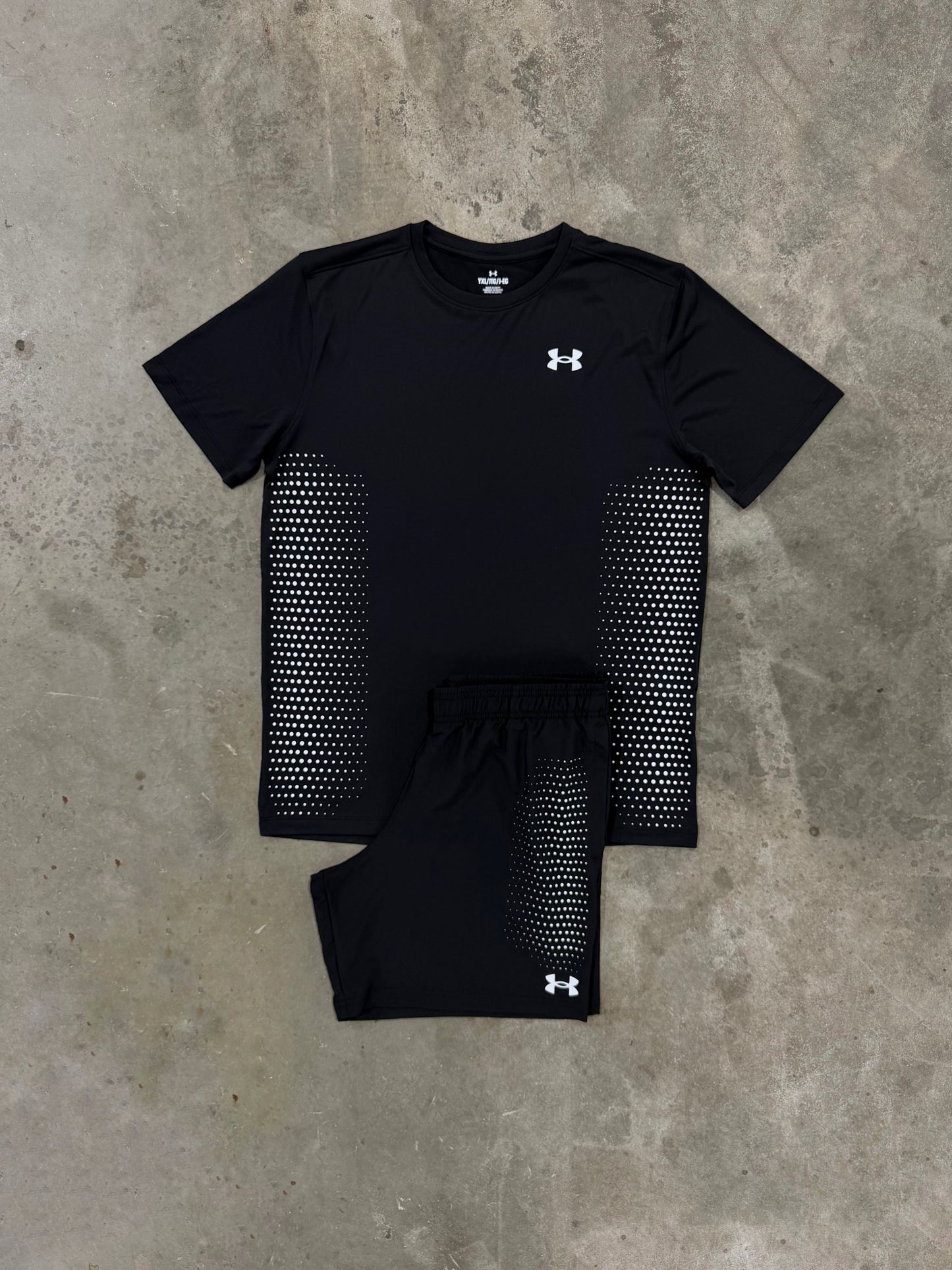Under Armour Junior Tech Play Black Set - T Shirt / Short