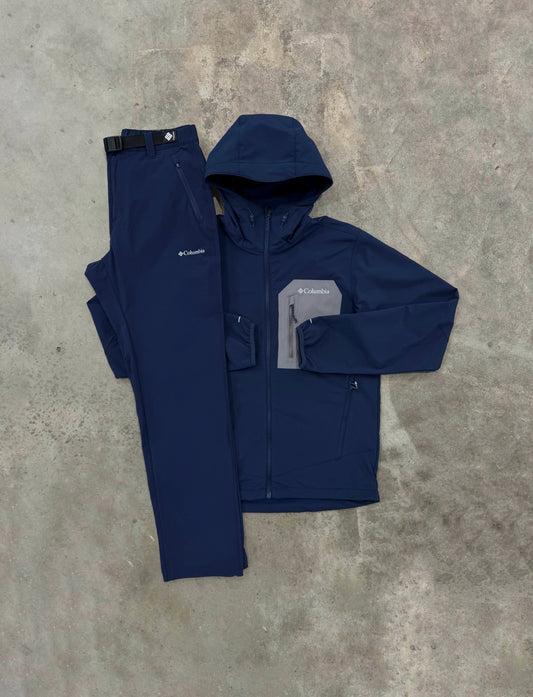 Columbia Tall Heights Navy Set - Softshell Jacket / Pant