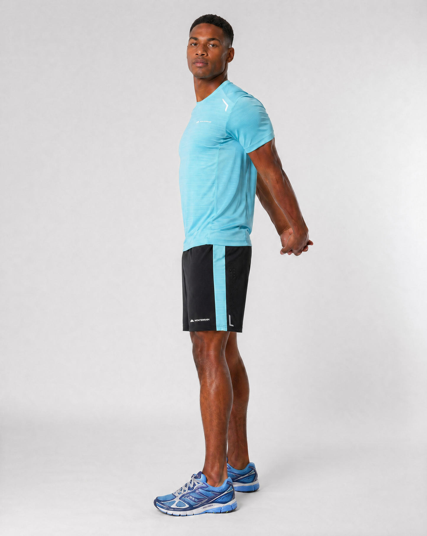 Monterrain Lyder Gleaming Blue Set - T Shirt / Short
