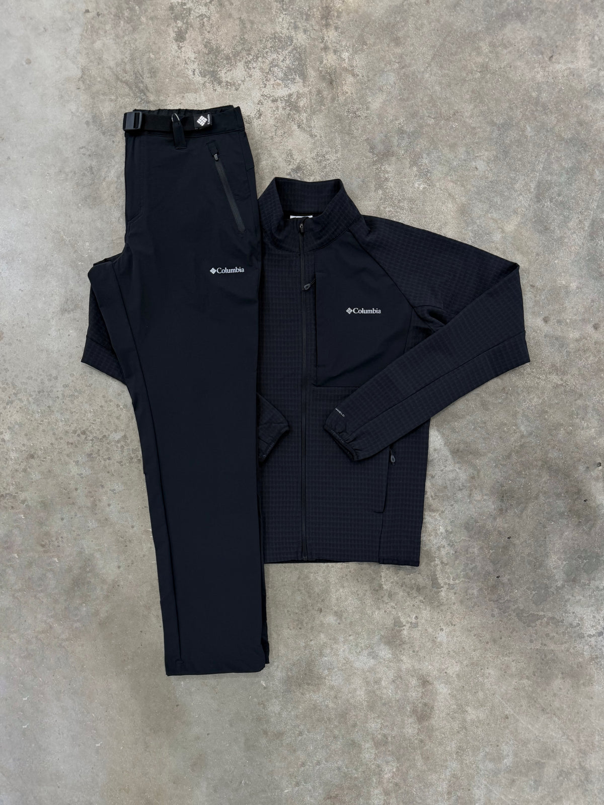 Columbia Superior Summit Black Tracksuit - Jacket / Pant from DripModa