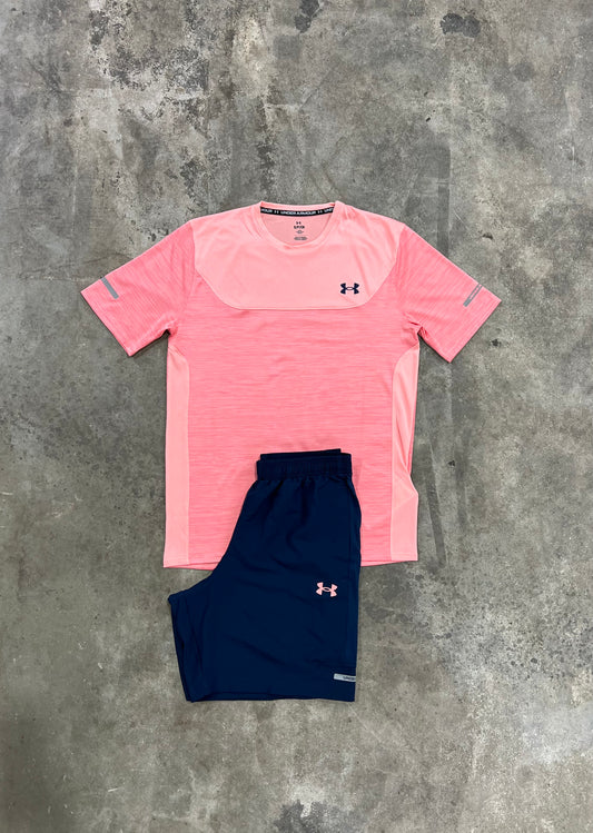 Under Armour Utility Pink Set - T Shirt / Short