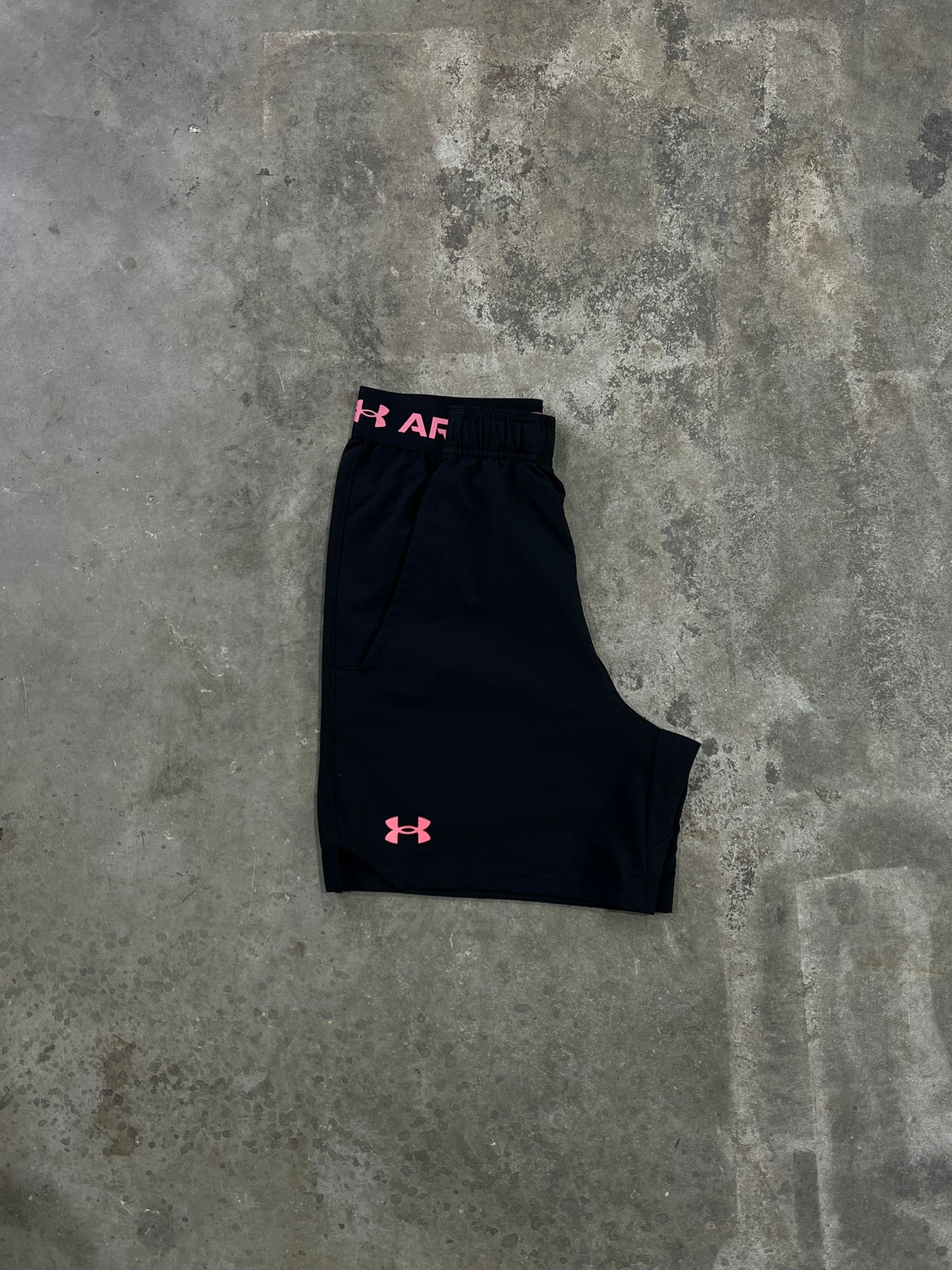Under Armour Woven Vanish Short - Black / Pink from DripModa