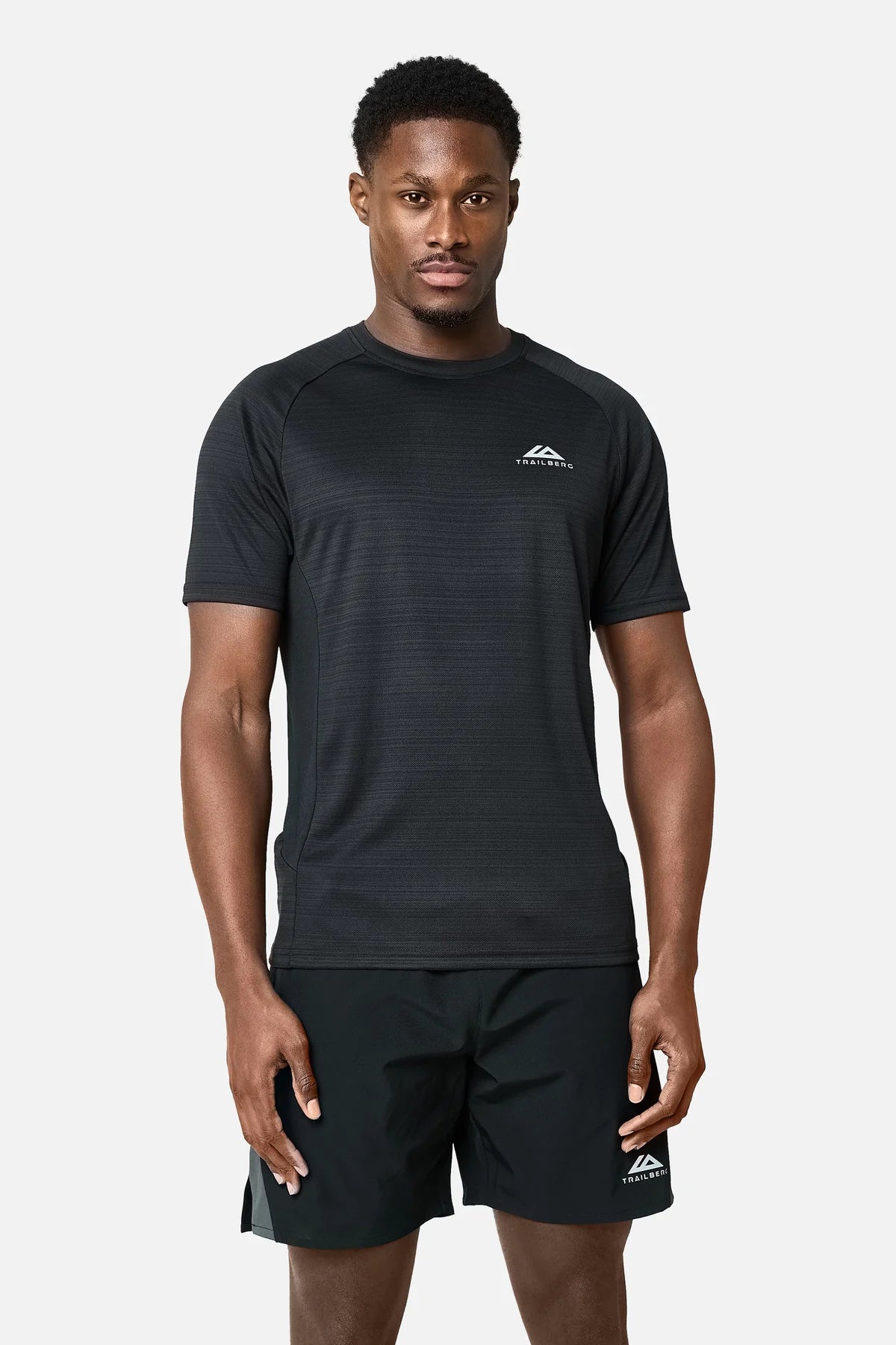 Trailberg SS26 Cloud T Shirt - Black / Volcano Grey