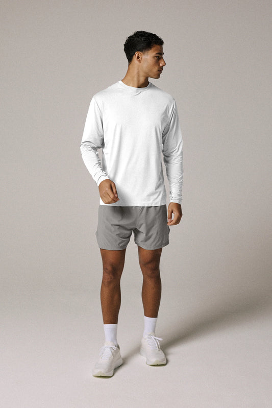 Condition Aero White Long Sleeve Set - T Shirt / Short