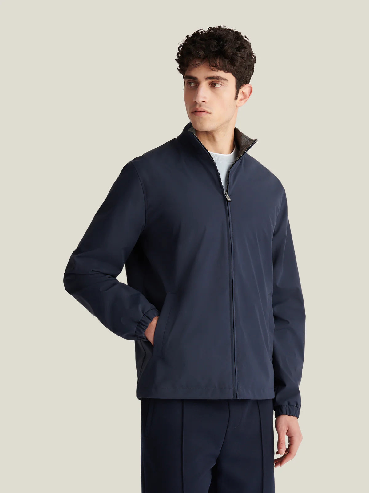 Peckham Rye Zip Jacket - Dark Sapphire from DripModa