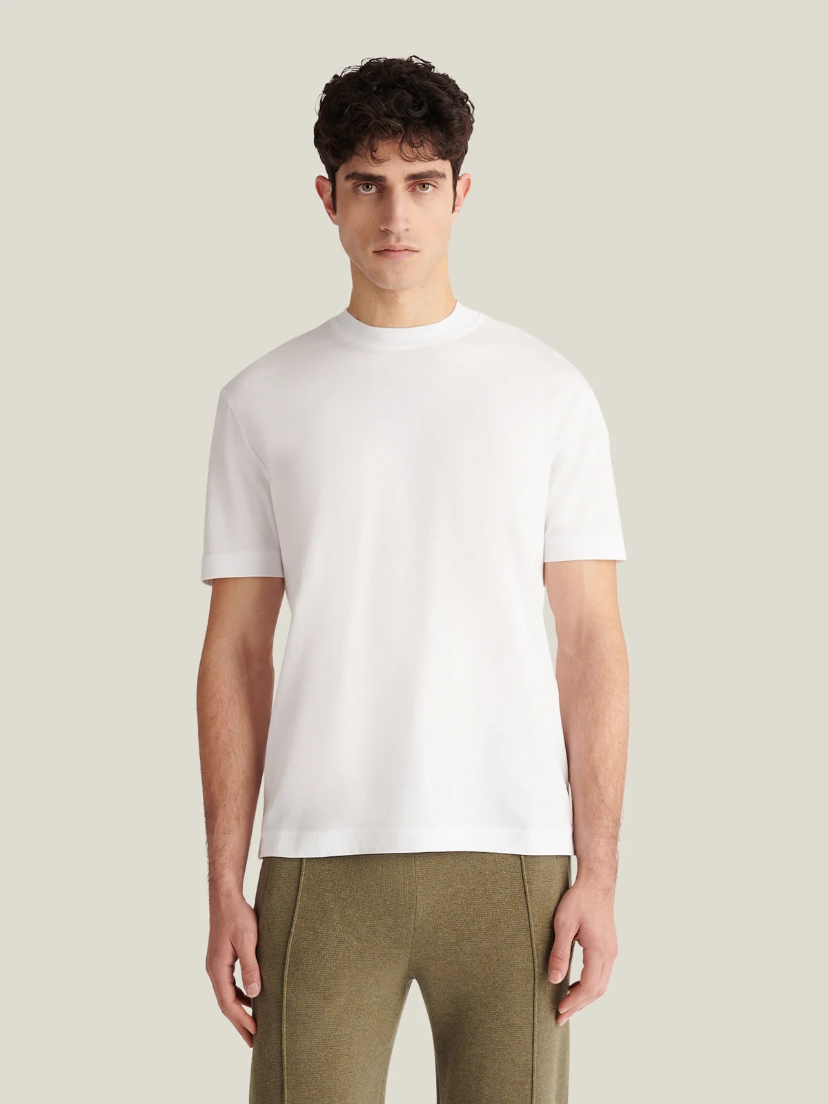 Peckham Rye Mercerised T Shirt - White from DripModa